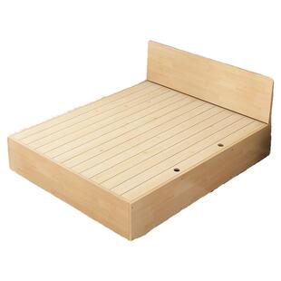 纯实木高箱储物床松木榻榻米单人双人床气压箱体收纳床地台床订制