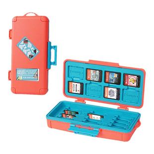 便携式Switch卡带收纳盒喷射战士3任天堂卡盒宝可梦朱紫ns游戏卡switcholed存储卡包lite配件硅胶防水保护套