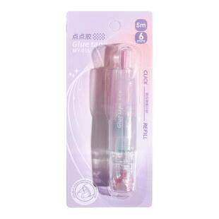 按动点点胶修正带式强力点状双面胶儿童手工高粘度学生手帐胶带贴
