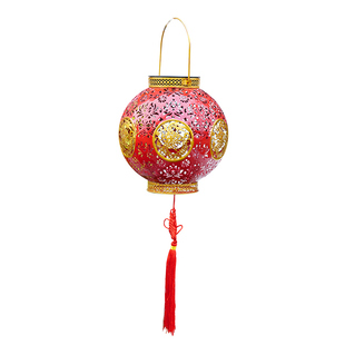 灯笼2026新款太阳能红灯笼新元宵节户外庭院阳台福字装饰新年挂饰