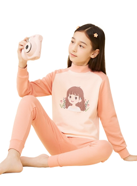 Kids/猫人儿童女童秋衣秋裤套装