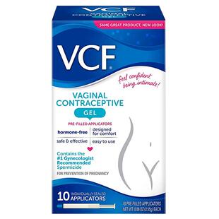 【自营】美国丝然VCF避孕凝胶液体避孕情趣润滑壬苯醇醚栓10支装