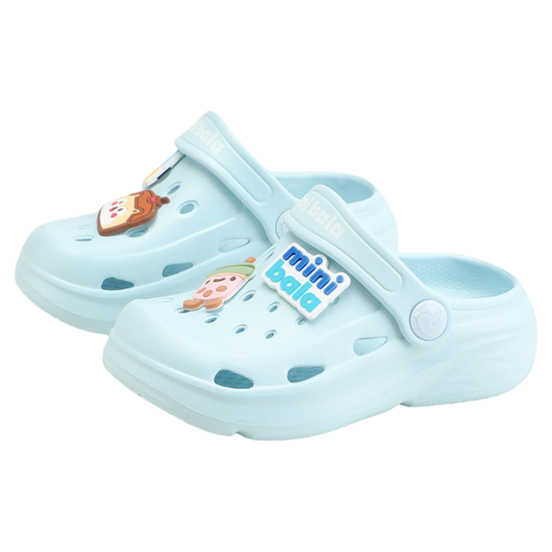 迷你巴拉25年新款男女童花园鞋儿童洞洞鞋中小童休闲拖鞋外出拖鞋