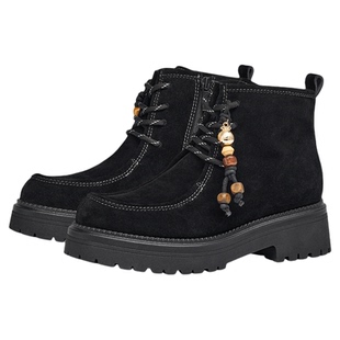 KISSCAT接吻猫[约克假日]袋鼠鞋增高美拉德棕色马丁靴工装户外靴