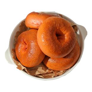 低脂轻卡手作坊 番茄肉松贝果面包无糖精代餐饱腹夹心欧包代早餐