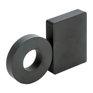 大号铁氧体喇叭磁强磁吸铁石高强力普通磁铁耐高温方形黑磁铁磁石