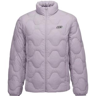 斯凯奇短款羽绒服冬男女同款梭织立领保暖防泼水防泼油耐污