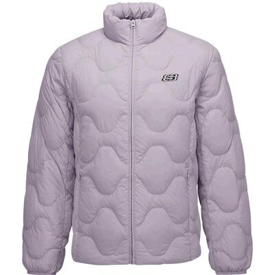 斯凯奇短款羽绒服冬男女同款梭织立领保暖防泼水防泼油耐污