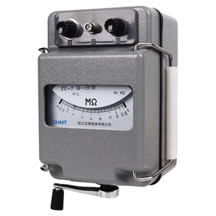 正泰摇表500v兆欧表zc25绝缘电阻测试仪1000V电工专用绝缘表ZC-7