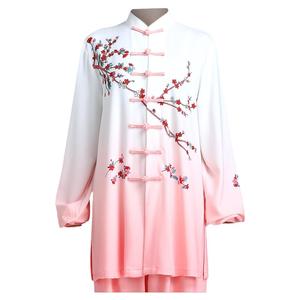 2024新款春秋太极服女高端健身气功表演服太极拳练功服渐变套装男