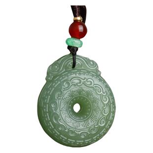 真品和田玉平安扣玉吊坠青海料怀古圆扣玉坠男士女士玉石挂件玉器