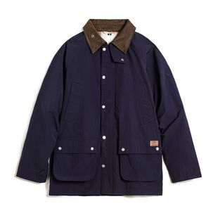 马登工装美式复古Safari游猎装夹克防水蓝色vintage风衣外套男秋