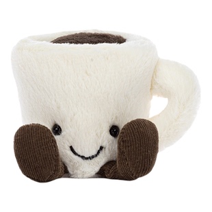 Jellycat正品趣味咖啡系列毛绒玩具玩偶钥匙扣挂件公仔礼物
