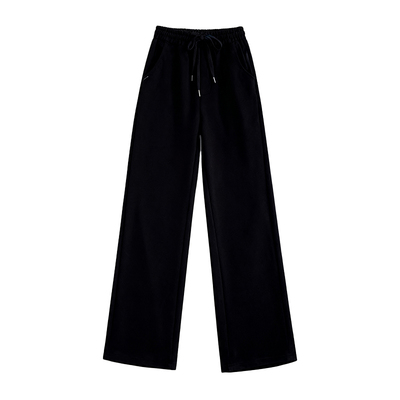 窄版阔腿裤女秋冬白色加绒