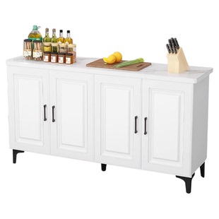 厨房置物架备餐操作台切菜桌落地多层中岛台家用橱柜碗碟收纳柜子