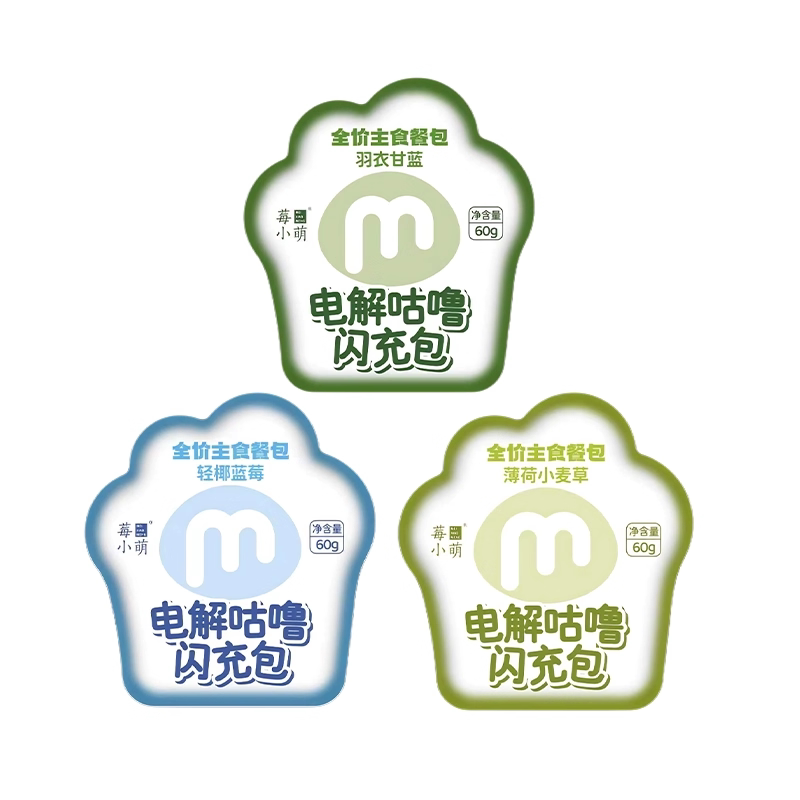 莓小萌咕噜闪充主食餐包60g*5包