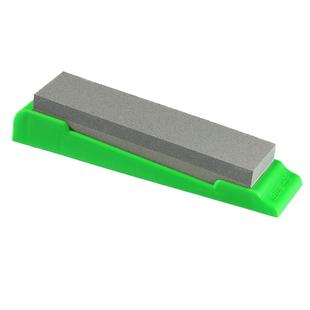 双面磨刀石家用厨房磨刀器菜刀开刃油石条白刚玉油石带底座粗细