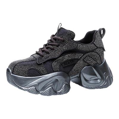 满天星水钻老爹鞋女新款8cm厚底增高休闲鞋运动鞋百搭女爆款女鞋