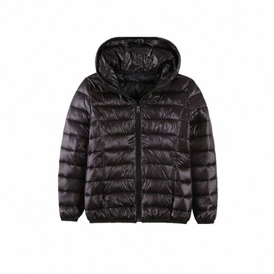 黑色立领工服小棉袄轻薄大码胖mm