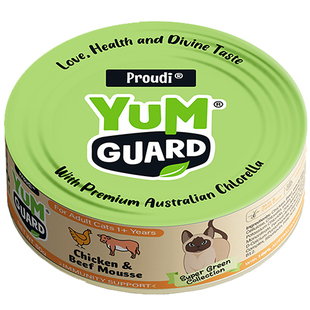 土猫宠物 泰产YumGuard营加猫用特护幼成老猫慕斯湿粮罐头60g/80g