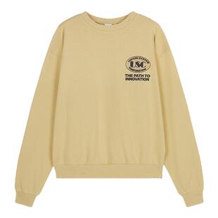MOUSSY 春季新品创新之路宽松圆领做旧套头卫衣010ISL90-0871