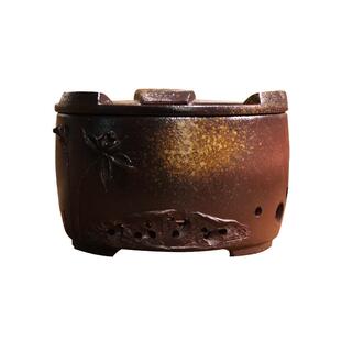 围炉煮茶家用户外超大号纯手工荷花烧水炭炉罐罐烤奶陶壶烤火炉子