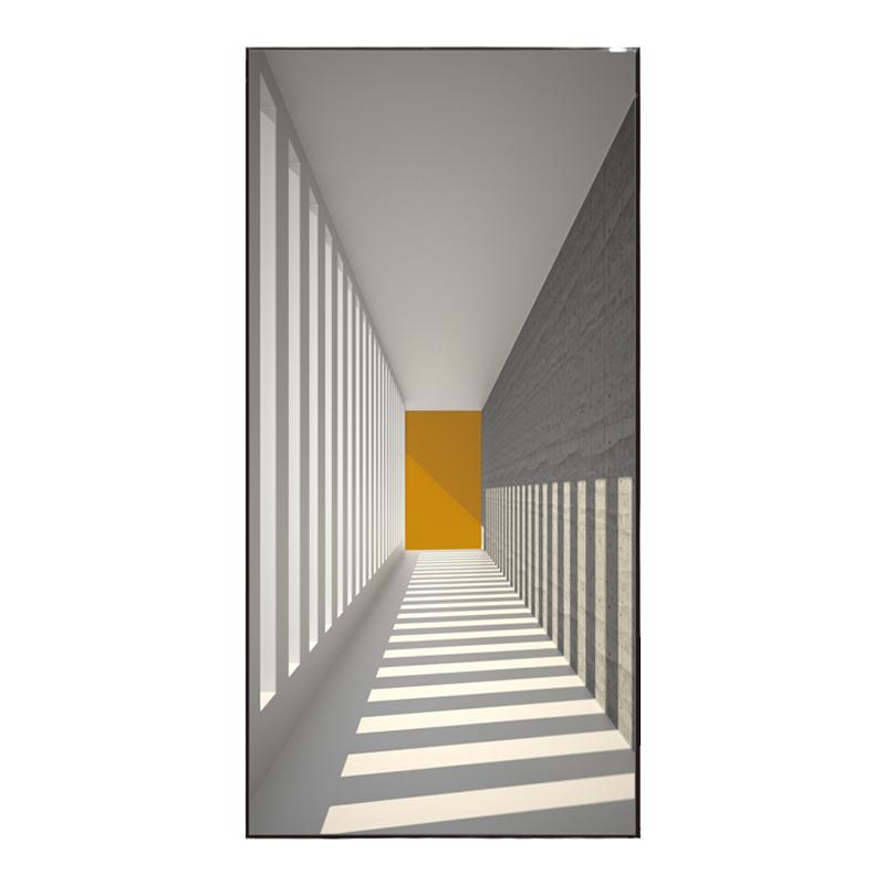 几何空间延伸玄关走廊自粘贴画