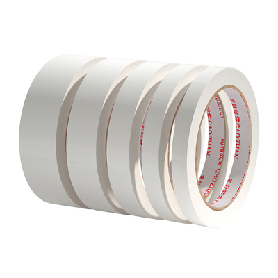 双面胶胶带强力高粘度固定儿童手工学生强粘不留痕办公文具用品diy手撕超薄半透明白色热熔纸双面无痕胶棉纸