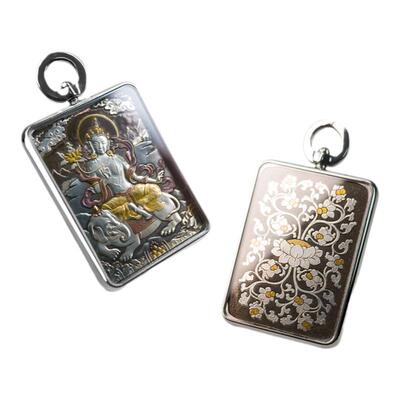 巴赫男女手工铁翦金工艺唐卡