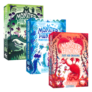 Monster Hunting 怪物狩猎3册 奇幻冒险故事 幽默爆笑 章节小说 青少年英语课外读物 英文原版进口儿童图书