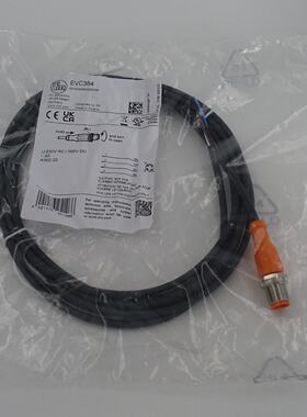 议价全新原装EVC384德国IFM易福门公头连接线缆3M直插EVC384现货