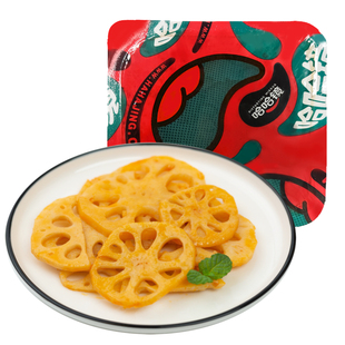 【哈哈镜食品旗舰店】锁鲜装 藕片140g 即食卤味下酒菜小吃零食