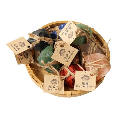 水晶矿标科普原石摆件