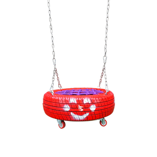 儿童轮胎秋千粗网室外网红荡秋千架公园单杠铁链吊篮座椅秋千配件