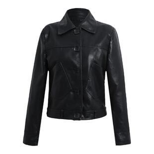 2026新款皮衣外套女短款春秋显瘦黑色pu皮夹克时尚高级感女士上衣