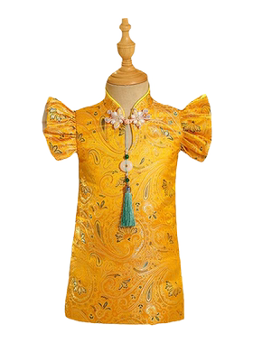 女宝宝抓周礼服新中式