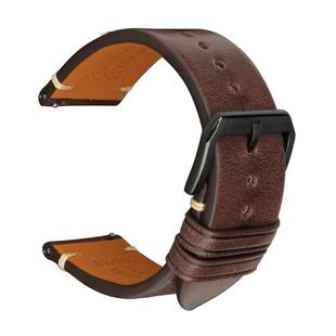 复古真皮表带男快拆代用原装西铁城光动能蓝天使蝴蝶扣牛皮手表带