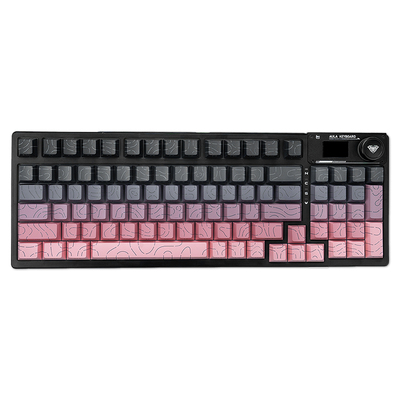 潮玩客侧刻透光键帽磁轴键盘