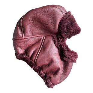 澳洲真羊皮毛一体防寒骑车帽男女通用套头护耳加厚保暖帽子东北潮