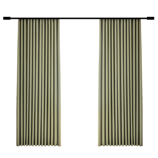 卧室窗帘全遮光2025新款棉麻客厅轻奢现代隔音飘窗抹茶绿绍兴柯桥