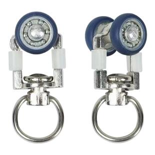 走轮窗帘滑轮配件轨道铁轮金属滑轮滚珠工字合金轮蜂窝板滑轨