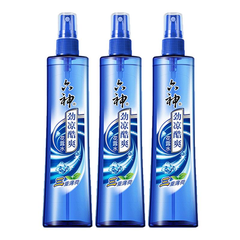 六神花露水劲凉酷爽180ml大瓶喷雾型三重薄荷学生夏季军训清凉爽3