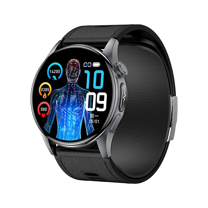 【政府补贴15%】卡普伦精准测血压手表多功能血糖手表心率睡眠尿酸NFC离线支付老人健康手环远程关爱SOS蓝牙