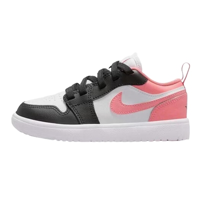 Nike耐克男女童鞋AIR JORDAN 1 AJ1粉白低帮运动休闲鞋DR9748-025