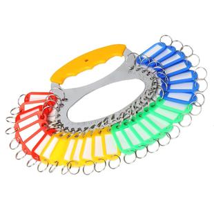 28位：办公酒店用钥匙板：可标记标注记号牌钥匙串钥匙圈加粗