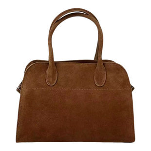 欧美复古Margaux12头层牛皮托特包纯色简约风2023斜挎包日常通勤