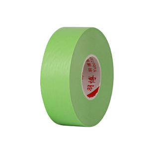 弱粘性美纹纸和纸胶带绿色艺术漆乳胶漆硅藻泥分色纸低粘度低粘无痕不伤墙喷漆美术生专用遮蔽美缝美纹纸50米