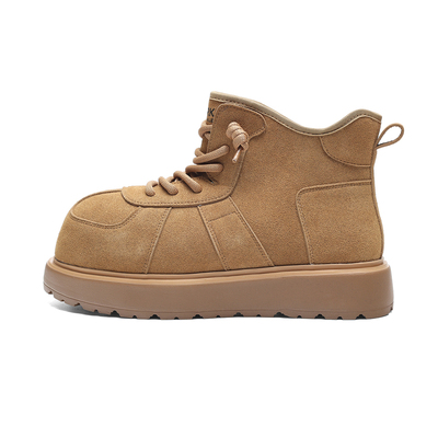 马克华菲加绒雪地靴保暖棉靴男鞋