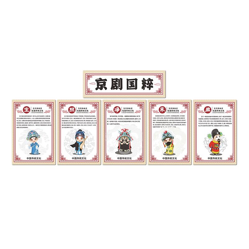 中国传统文化京剧戏曲墙贴