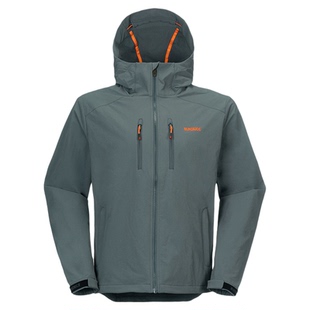 黑冰户外软壳衣男款防风保暖秋冬户外休闲连帽外套冲锋衣内胆2502